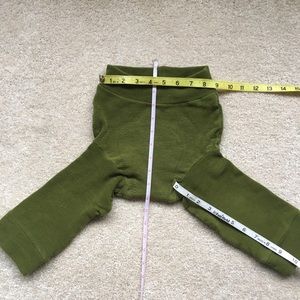 Wool interlock longies and shorties diaper covers.